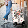 Awesome Hoodied COW SKULL Luggage Cover For Everyone KHCS