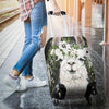 Awesome Hoodied Goat And Flowers-01 Luggage Cover For Everyone KHGF01