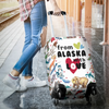 Awesome Hoodied FROM ALASKA WITH LOVE Luggage Cover For Everyone KHFAWL01