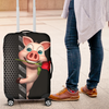 Awesome Hoodied Pig And Rose Luggage Cover For Everyone KHPAR