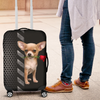 Awesome Hoodied Chihuahua And Rose Luggage Cover For Everyone KHCAR