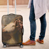 Awesome Hoodied Goat And Flowers Luggage Cover For Everyone KHGAF