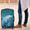 Awesome Hoodied Dolphin Luggage Cover For Everyone KHD01
