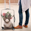 Awesome Hoodied Goatling And Flowers 03 Luggage Cover For Everyone KHGAF03