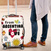 Awesome Hoodied FROM ARGENTINA WITH LOVE Luggage Cover For Everyone KHFAWL02