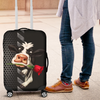 Awesome Hoodied Cow And Rose 02 Luggage Cover For Everyone KHCAR02