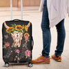 Awesome Hoodied COW SKULL, SUNFLOWERS AND ROSES Luggage Cover For Everyone KHCSSAR