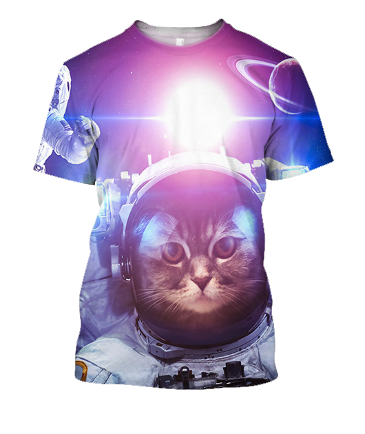 3D All Over Print AstroCat Men Hoodie