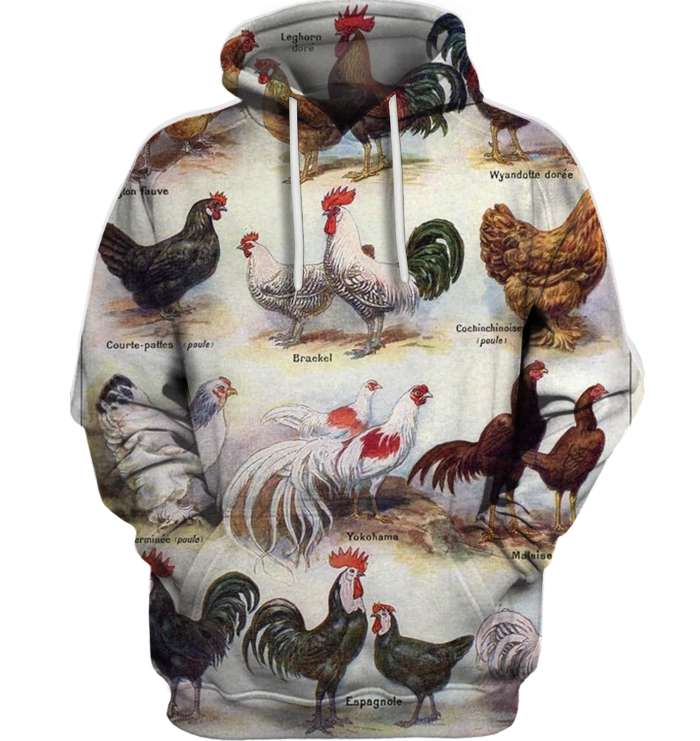 3D All Over Print Chicken Collector Shirt