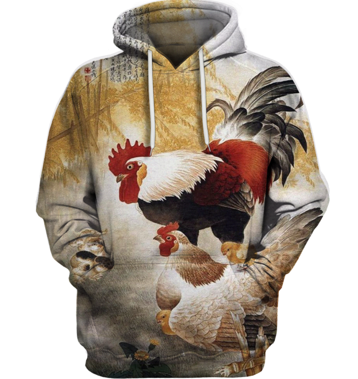 3D All Over Print Chicken Family Shirt