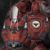 3D All OVER PRINT RED  40K ARMOR