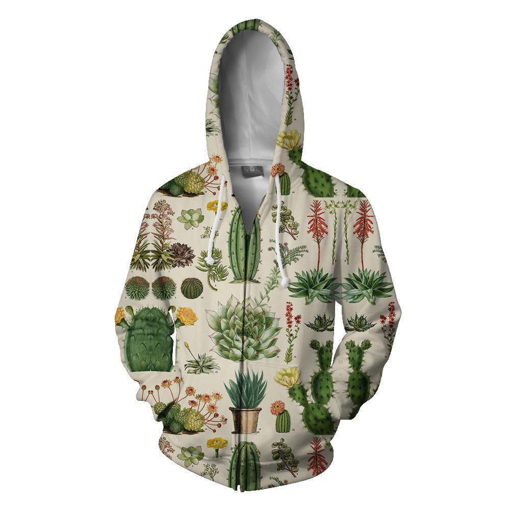 3D All Over Print Cacti Hoodie
