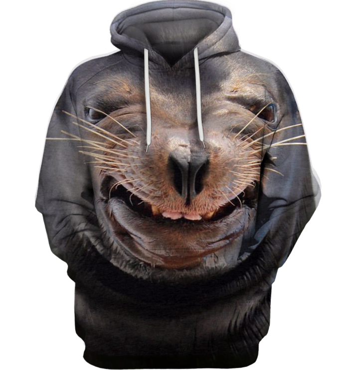 3D All Over Print Sea Dog Face Shirt