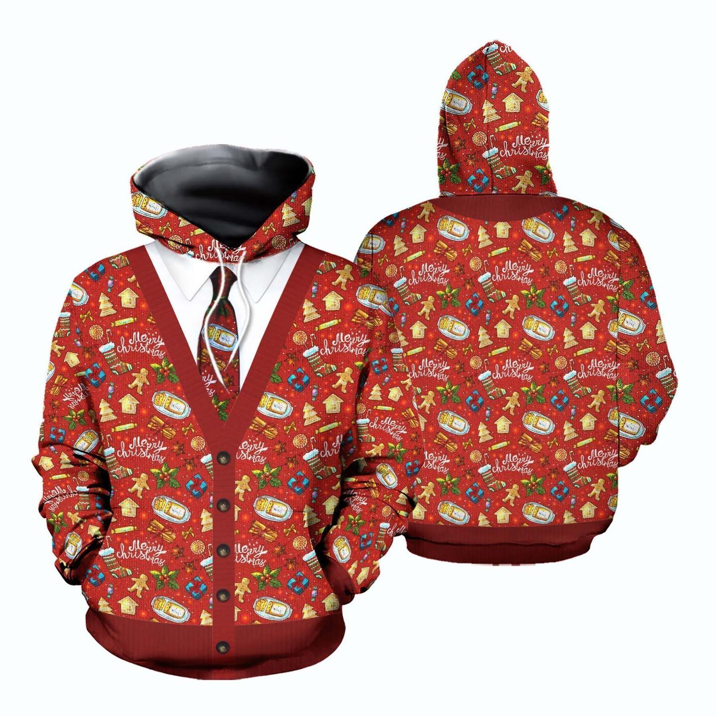 3D All Over Printed Ugly Merry Christmas Shirts and Shorts