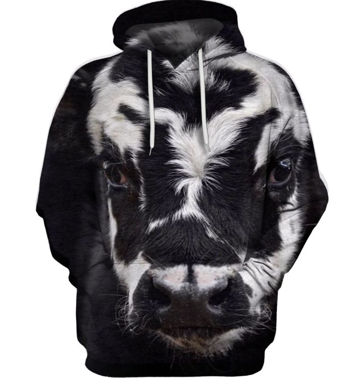 3D All Over Print Heifer Face Shirt