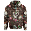 All Over Flower Skull for Men and Women, T-Shirt, Zip Hoodies, Sweatshirt HBC100