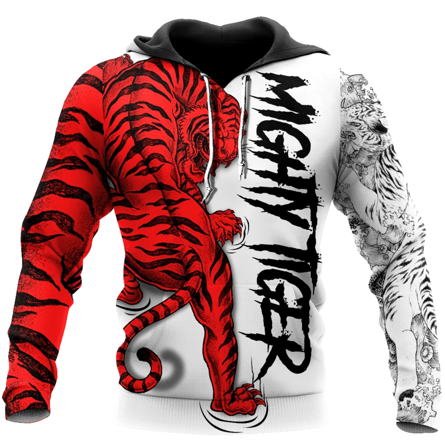 Awesome hoodie 3d all print Mighty Tiger for Men and Women, T-Shirt, Zip Hoodies, Sweatshirt NQ289