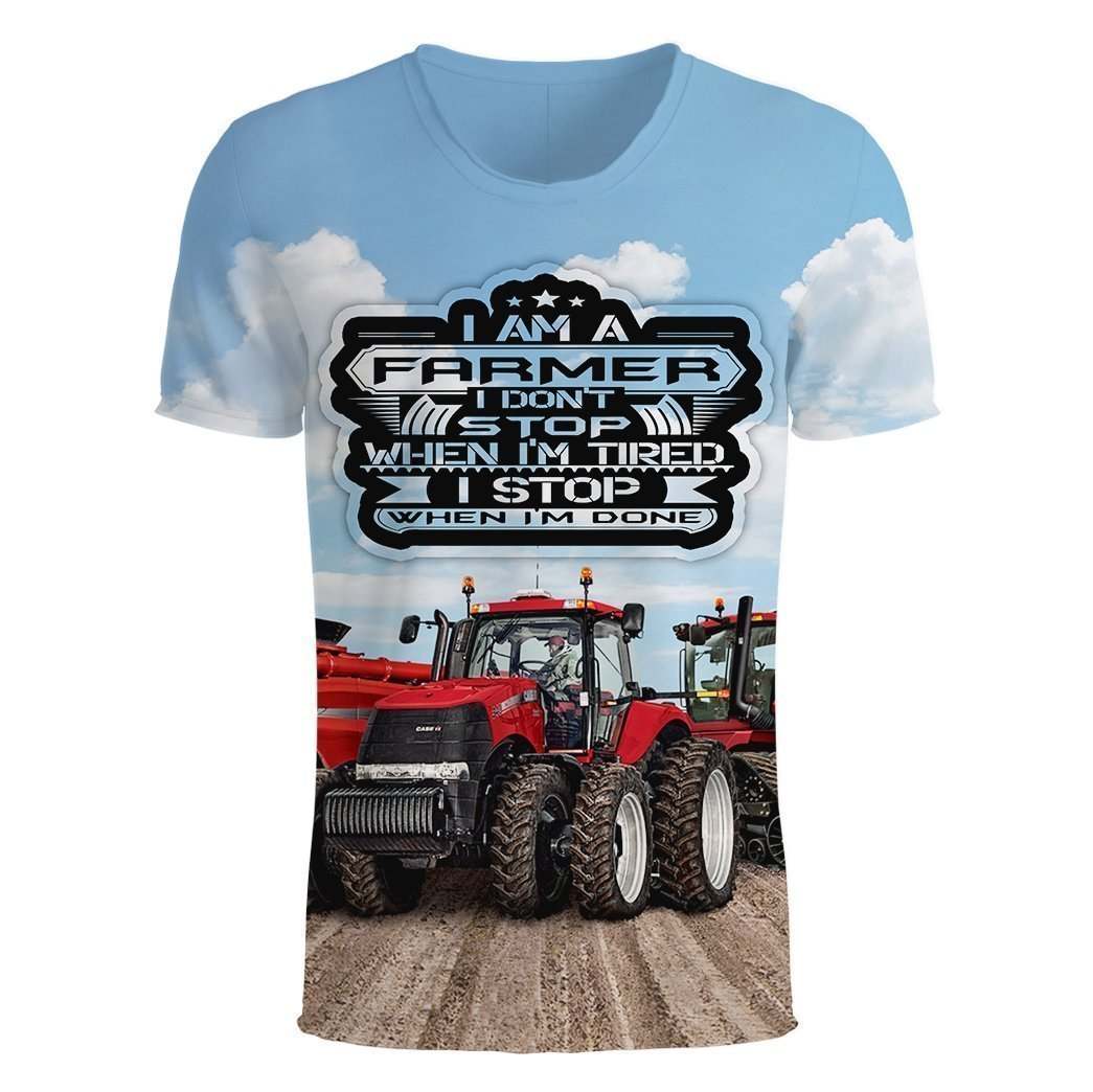 3D All Over Print Tractor Hoodie