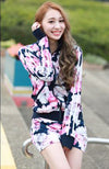 3D All Over Print FLOWERS  for  Women DRESS + Hoodie SET , LIKELY STYLE-VN0035