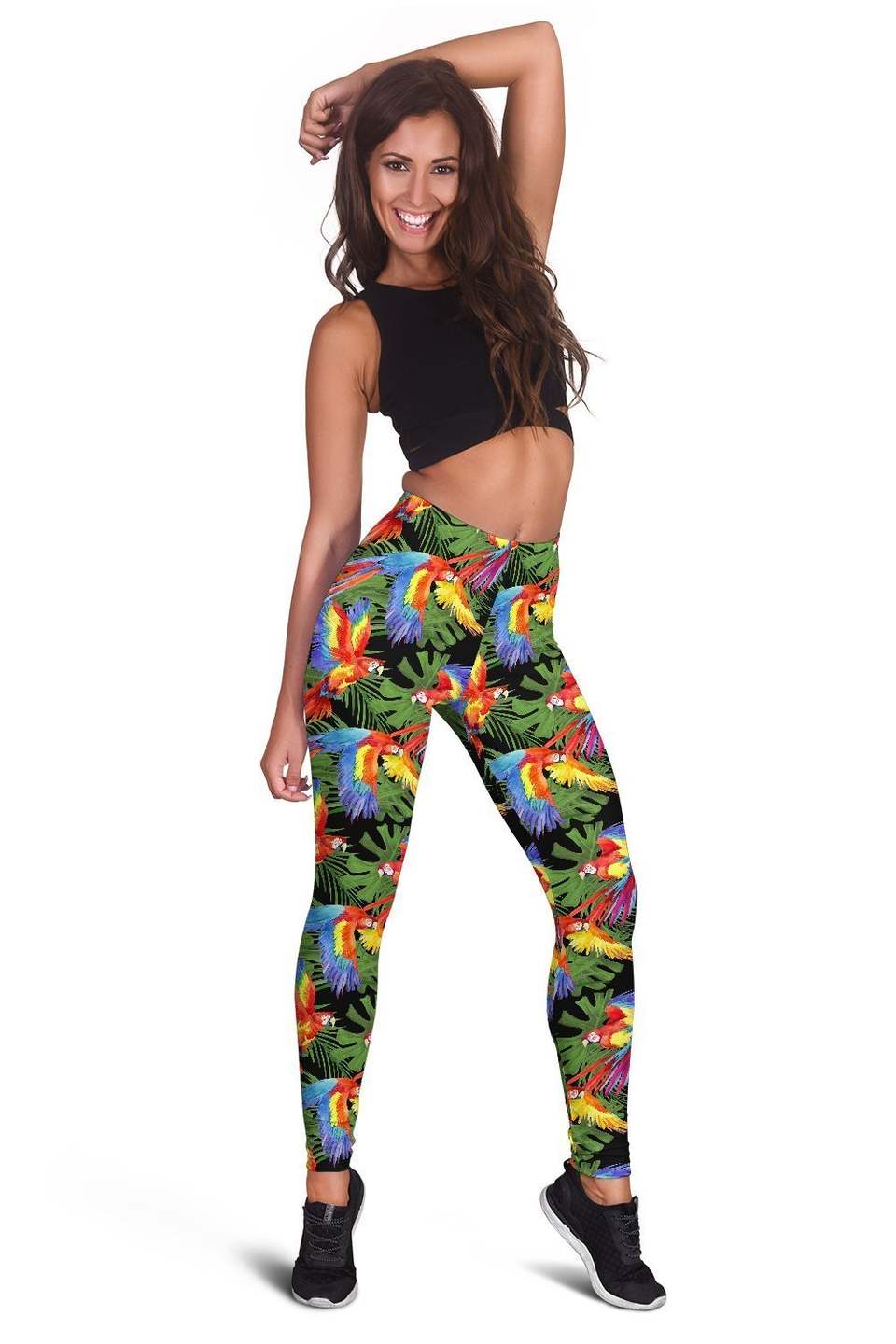 All Over Printing Scarlet Macaw Parrot Hoodie Dress