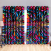 Awesome hoodied Indian Curtain All Printed 3D Grommet Window Curtains- NQC003
