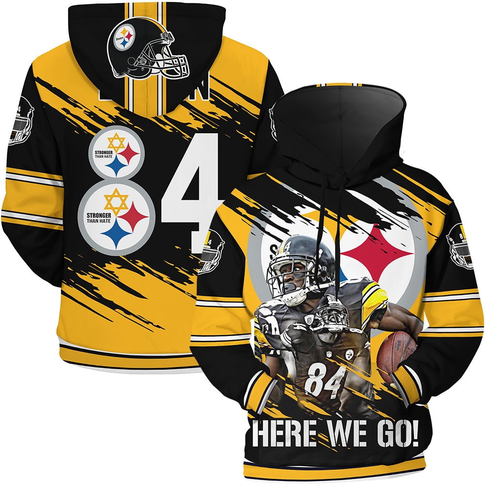 Awesome hoodied 3D All over print American Rugby for Men and Women Hoodie, Zip Hoodies, TEAM Pittsburgh Steelers