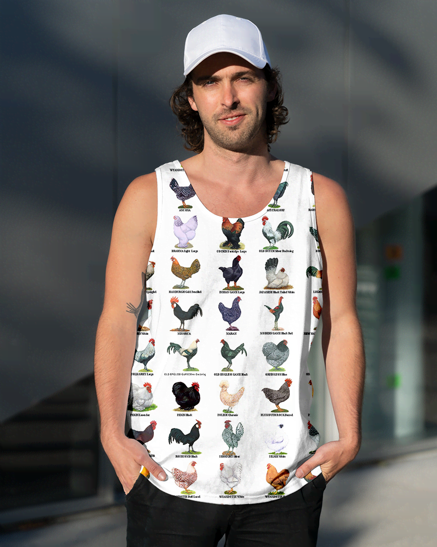 3D AOP Farm Chickens Shirt