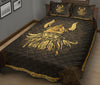 Awesome Hoodied Treble Clef And Hummingbirds Quilt Bed Set Viking HDQ030