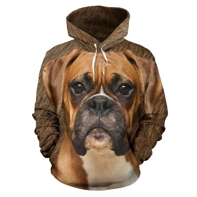 3D All Over Print dog Hoodie AK004