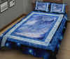 Awesome Hoodied Treble Clef And Hummingbirds Quilt Bed Set Winter Dragon HDQ009