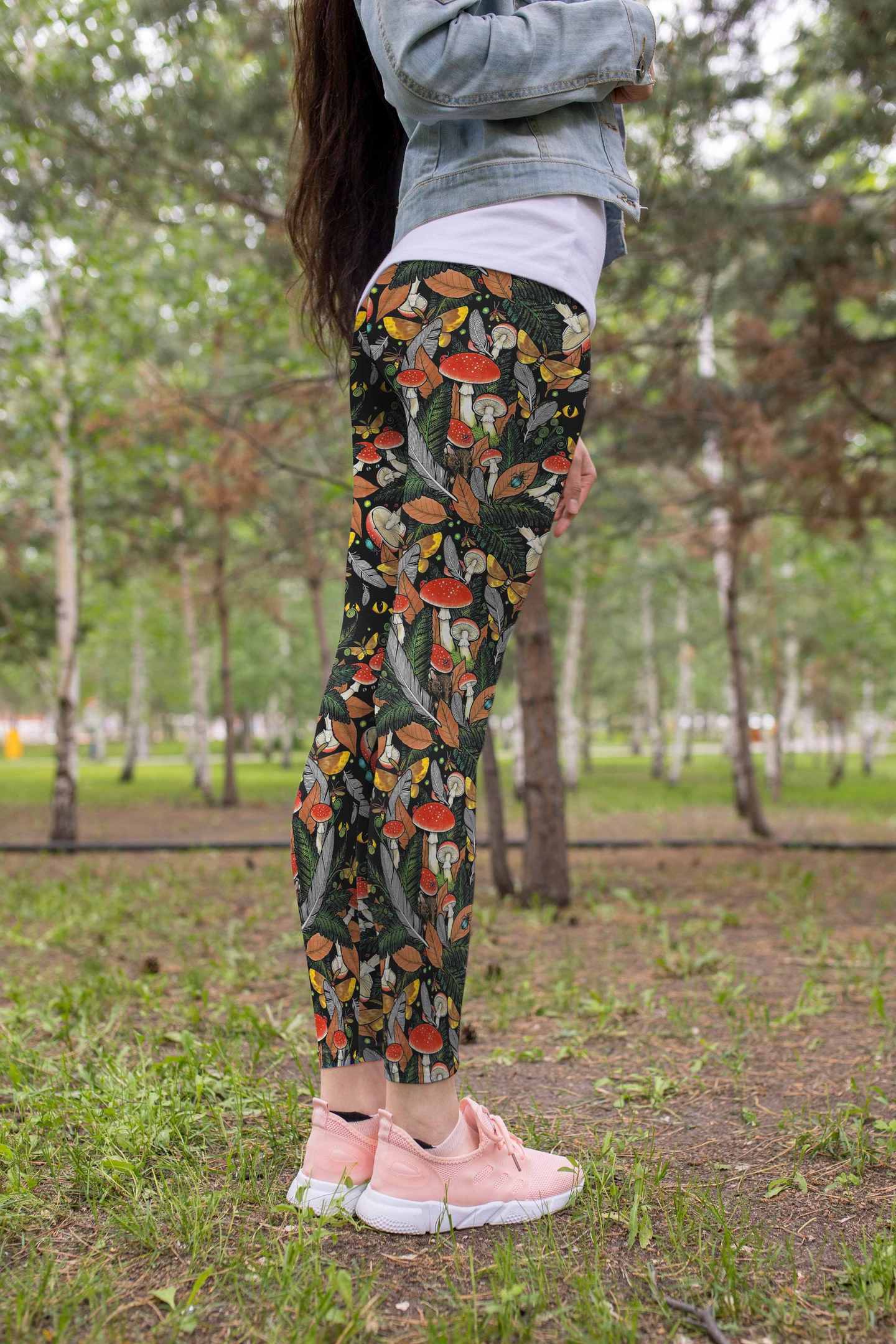 Beautiful Forest Mushroom Leggings
