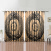 Awesome hoodied 3D all print Viking Curtains  skull - VNC0061