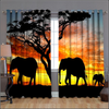 Awesome hoodied 3D all print Elephants Curtains  skull - VNC0051