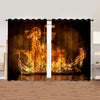 Awesome hoodied Up Helly Aa All Printed 3D Grommet Window Curtains- NQC0016