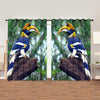 Awesome hoodied 3D all print Bird Great Hornbill Curtains  skull - VNC0054
