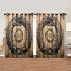 Awesome hoodied 3D all print Viking Curtains  skull - VNC0061