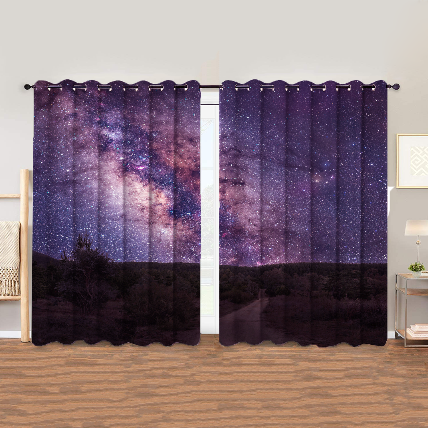 Awesome hoodied 3D all print Constellation Curtains  skull - VNC0047
