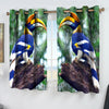 Awesome hoodied 3D all print Bird Great Hornbill Curtains  skull - VNC0054