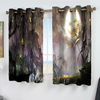 Awesome hoodied Pattern Halloween All Printed 3D Grommet Window Curtains- HD98