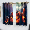 Awesome hoodied Pattern Halloween All Printed 3D Grommet Window Curtains- HD94