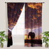 Awesome hoodied 3D all print Elephants Curtains  skull - VNC0053
