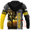 Awesome Hoodie 3D All Over Print Premium Personalized Electrician - Customize Name for Men and Women Hoodie, T-Shirt, Zip Hoodies, Sweatshirt DC085