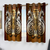 Awesome hoodied Pattern Viking All Printed 3D Grommet Window Curtains- HD99