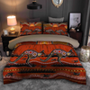 Awesome Hoodied 3D all over print Aboriginal Bedding Set, Australia Kangaroo running Lizard Art Bedding Sets NQBS0012