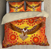 Awesome Hoodied 3D all over print Aboriginal Eagle Power Sunset, Australia Indigenous Bedding Sets NQBS006