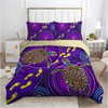 Awesome Hoodied 3D all over print Purple Turtles Bedding Sets NQBS008