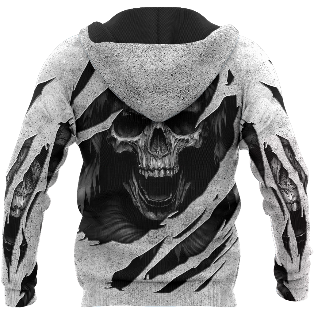 Awesome hoodie 3D ALL Print The Grim Reaper Skull -Men and Women Zip Hoodies- ND011