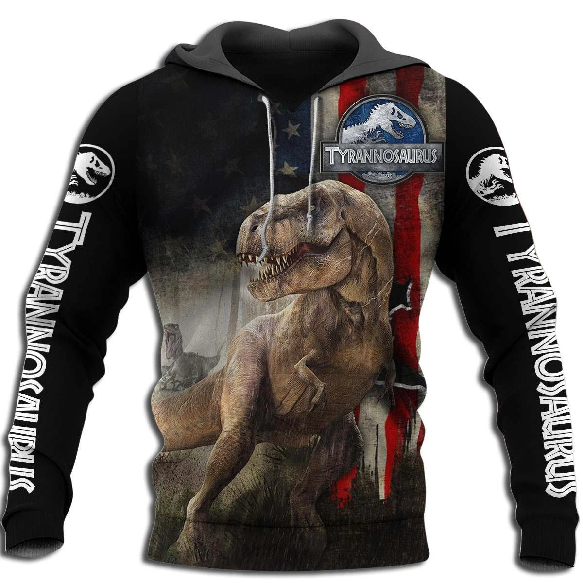 Awesome hoodie 3D ALL Print Cool T-Rex Dinosaur -Men and Women Zip Hoodies- ND052