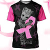 Awesome hoodie 3D ALL Print G.R.O.O.T Fight Like A Girl - Hoodie&amp;Zip Hoodies- ND057