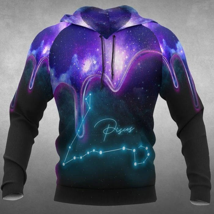 Awesome hoodie 3D ALL Print Pisces Galaxy-Men and Women Hoodies- ND114